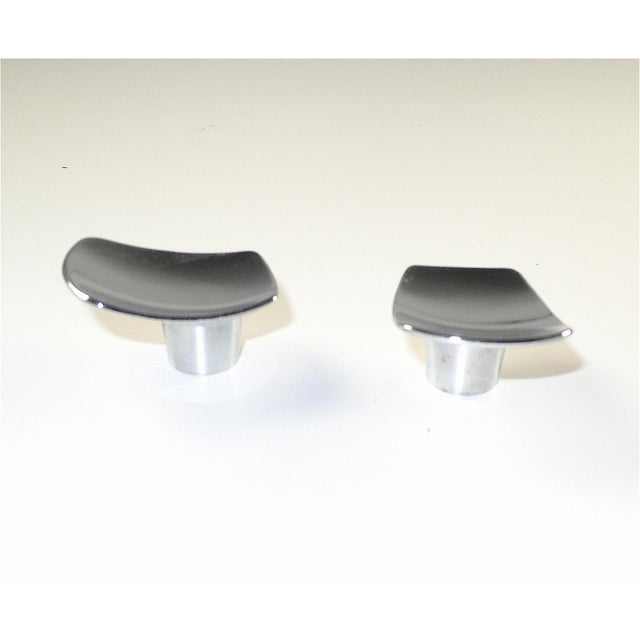 Mid-Century Modern 1950/60s Vintage Mid-Century Chrome Cabinet Knobs Nos Nib - a Pair For Sale - Image 3 of 4