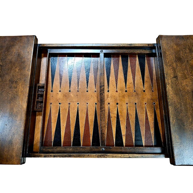 Antique English Oak Changeable Multi-Game Table For Sale - Image 10 of 13