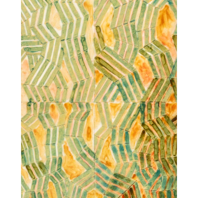 Joseph L. Gardella Zig-Zag Composition Mixed Media For Sale - Image 4 of 10