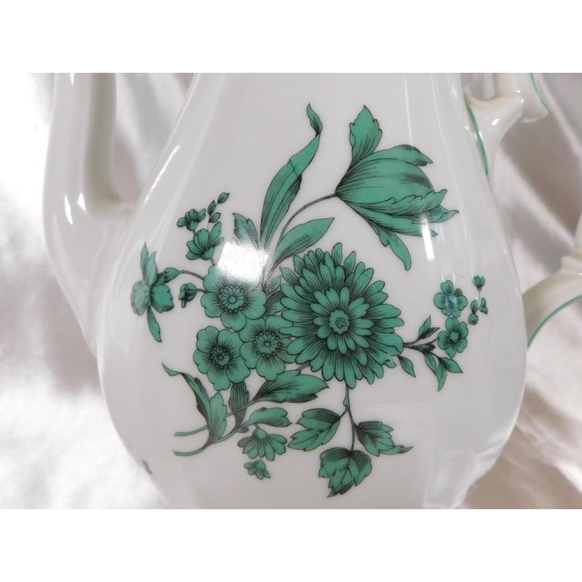 Contemporary 1950s Rosenthal Coffee Pot in Green Bloom For Sale - Image 3 of 6