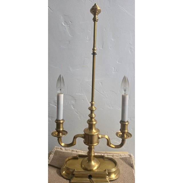 Copper 1960s Frederick Cooper Brass Bouillotte Lamp For Sale - Image 8 of 12