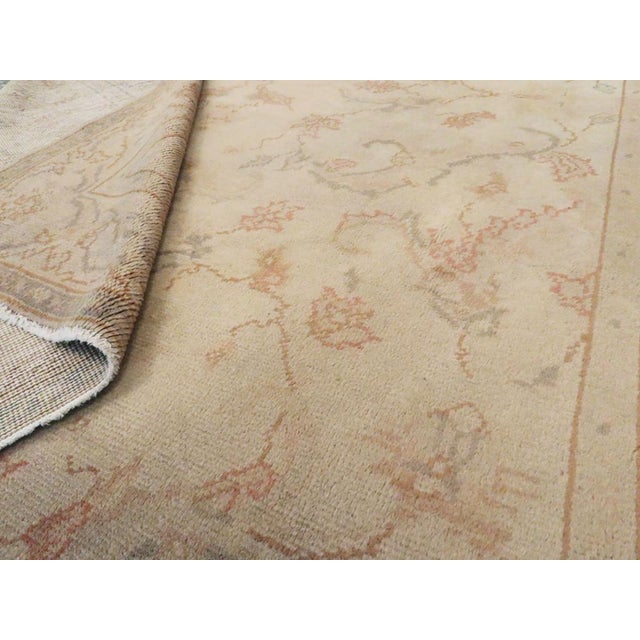 Galerie Shabab Collection Early 20th Century Turkish Oushak Accent Carpet For Sale In New York - Image 6 of 7