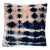 Rousseau Hand Dyed Silk Velvet Pillow, Rose Pink & Indigo Blue Ombre Abstract Pattern For Sale