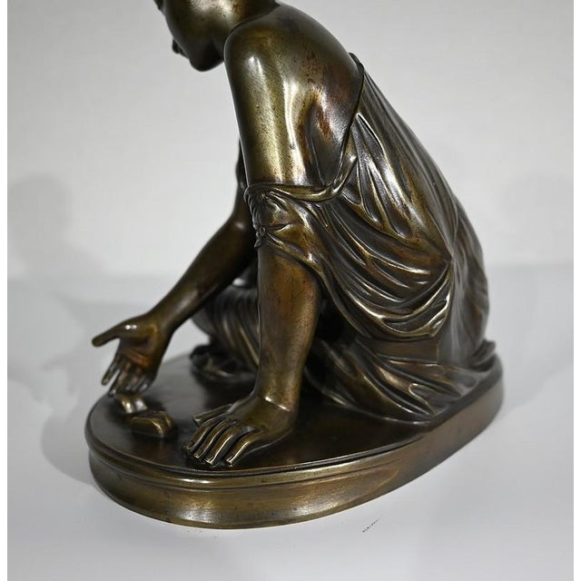 La Joueuse d’Osselets, 19th-Century, Bronze For Sale - Image 12 of 15