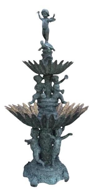 Italian Bronze Fountain, Naples, 1980s