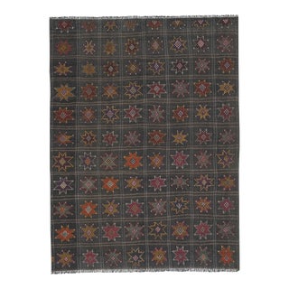 Unusual Pattern Jajim Kilim Rug For Sale