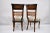 Wood Mid 20th Century Italian Neoclassical Style High Back Brass Inlay Dining Side Chairs - Set of 8 For Sale - Image 7 of 11