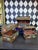 Black Trio Indian Hand-Painted Nesting Wooden Boxes - Mid 20th Century Set of 3 For Sale - Image 8 of 16