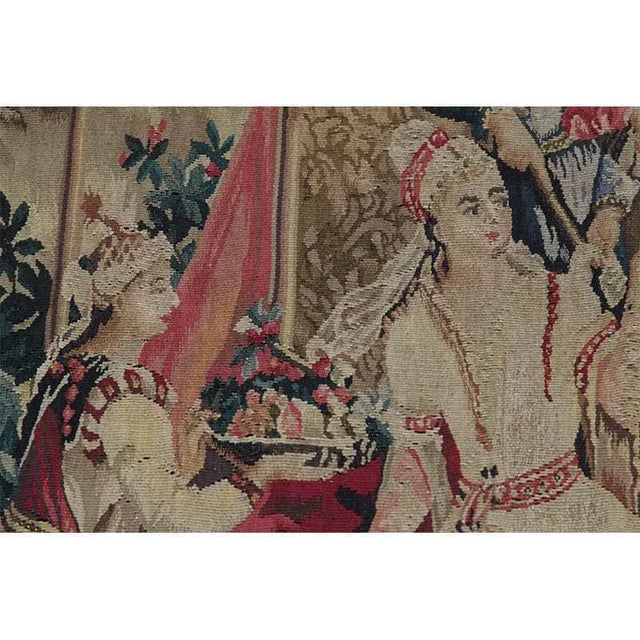 1990s 1990s 18th Century Tapestry Recreation “The Empress’ Tea” Chinoiserie Scene For Sale - Image 5 of 10