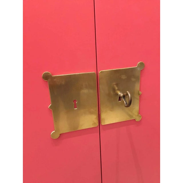 So pretty! This cabinet has two doors that are concave, adding to the architectural design of Maison Jansen's work. The...