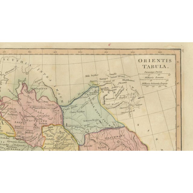 Black Antique Map of the Ancient Middle East and India Wilkinson Orientis Tabula, 1807 For Sale - Image 8 of 10