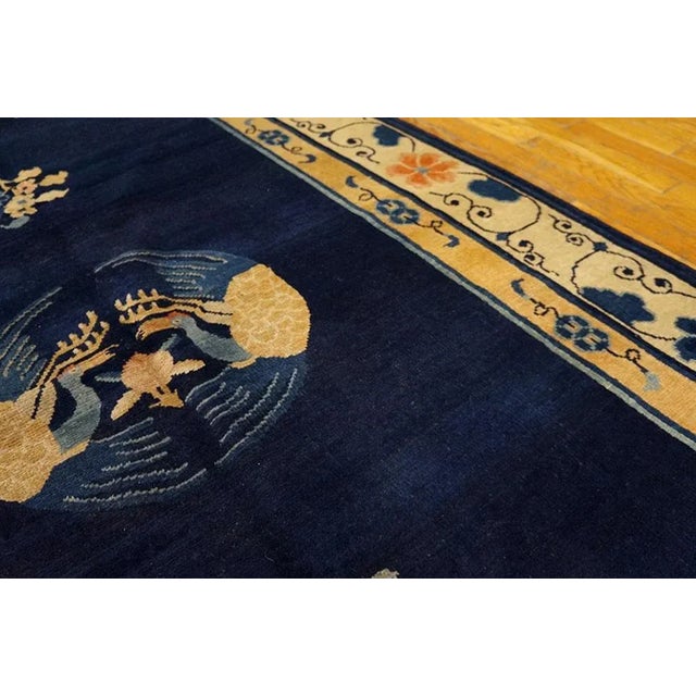 Antique Chinese Peking Rug For Sale - Image 4 of 4