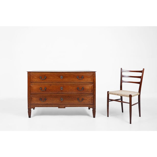 French Rustic Chest of 3 Drawers in Oak, 1850s For Sale - Image 16 of 16