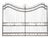Antique Wrought Iron Wave Gate, 1940s For Sale