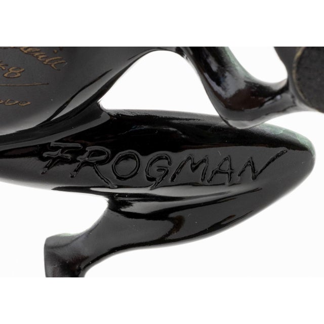 Tim Cotterill "Frogman" Bronze Sculpture For Sale - Image 9 of 10