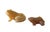 1980s Vintage Set of Two Hand-Carved Frog Sculptures/ Soapstone /Agate For Sale - Image 5 of 9