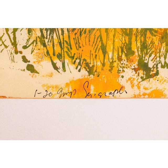 Susan Bolt Conversations Signed Modern Serigraph on Paper 1/20 Framed 1969 For Sale - Image 10 of 11