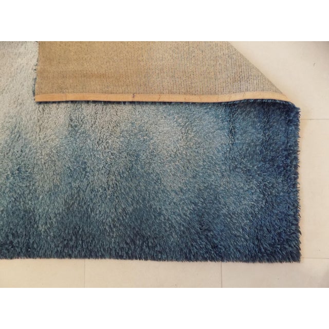 Textile Long Space Age Rectangular Wool Rug, 1970s For Sale - Image 7 of 11