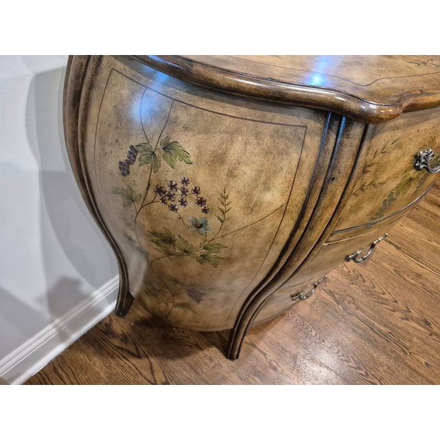 Vintage French Provincial Bombe Chest For Sale - Image 4 of 5