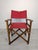 Vintage Wooden Directors Chair in Fabric For Sale - Image 3 of 12