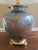 Vintage Pewter, Copper & Brass Asian Chinoiserie Ginger Jar Table Lamp For Sale - Image 4 of 12