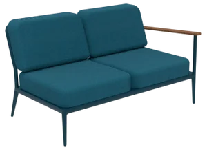 Nature Navy Double Left Modular Sofa by Mowee