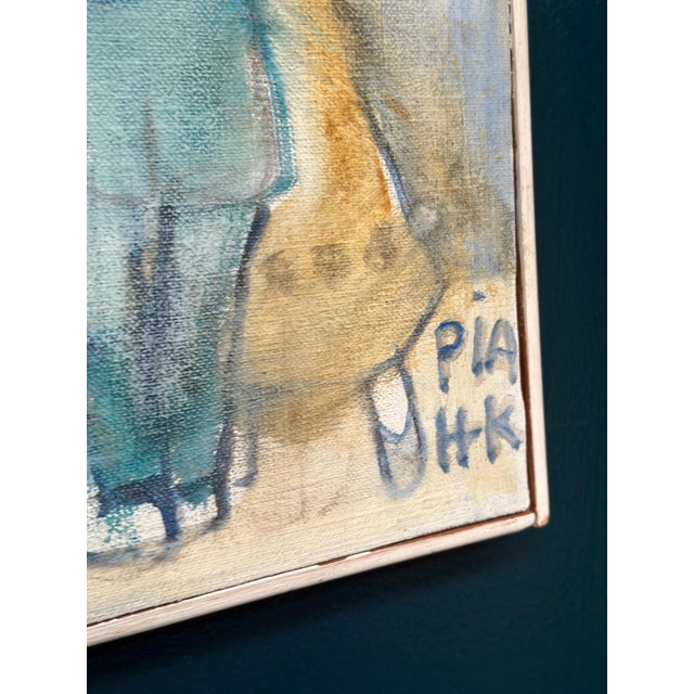 Mid-Century Modern Pia H. Campbell, Dans Dans, 1986, Oil on Canvas, Framed For Sale - Image 3 of 16