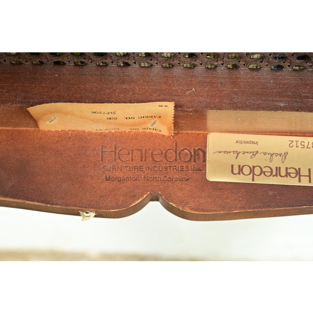 Henredon Hollywood Regency Chinoiserie Sculpted Mahogany Dining Chairs, Set of Four For Sale - Image 14 of 15