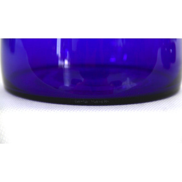 Vintage Murano Art Glass Bottle by Carlo Moretti, Italy, 1980s For Sale - Image 10 of 13