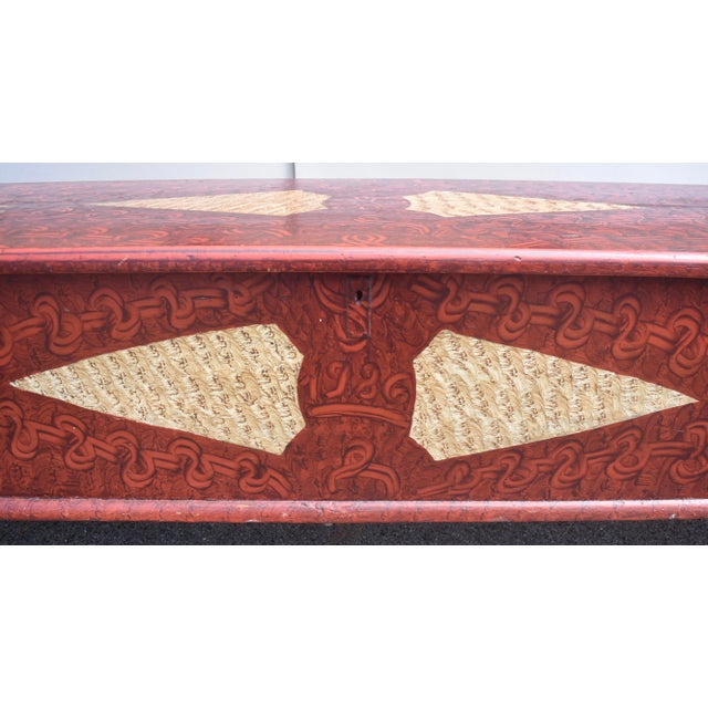 This handsome and stately box bench has the classic form we seek in such pieces. The top rail is straight then rounded at...