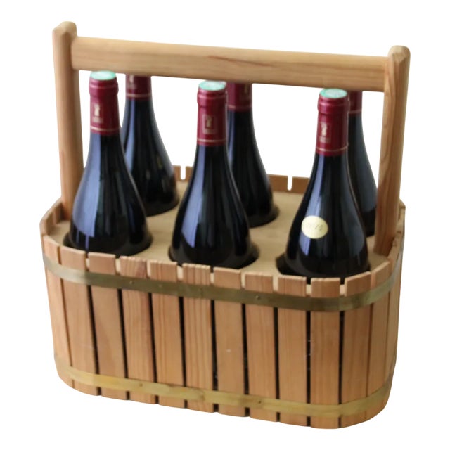 Wooden Wine Bottle Holder, 2010s For Sale