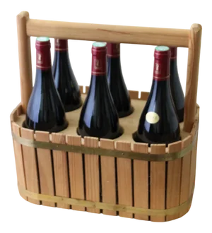 Wooden Wine Bottle Holder, 2010s