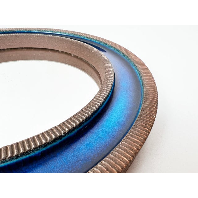 1950s Erik Reiff Ceramic Mirror for Knabstrup Denmark For Sale - Image 5 of 12