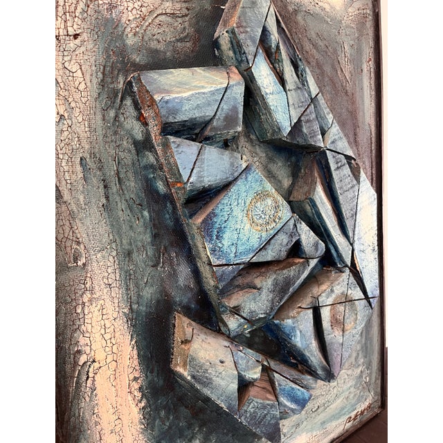 Signed Mixed Media Abstract Art by Ralph Eno For Sale In Austin - Image 6 of 12