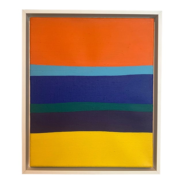 Willy Müller-Brittinau (1938-2008), Modern Abstract Acrylic, Painted on Stretched Canvas, Signed on Verso, Dated, Framed For Sale