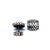 Metal 1990s Pair of John Hardy Estate Mens Dot Cufflinks Sterling Silver For Sale - Image 7 of 8
