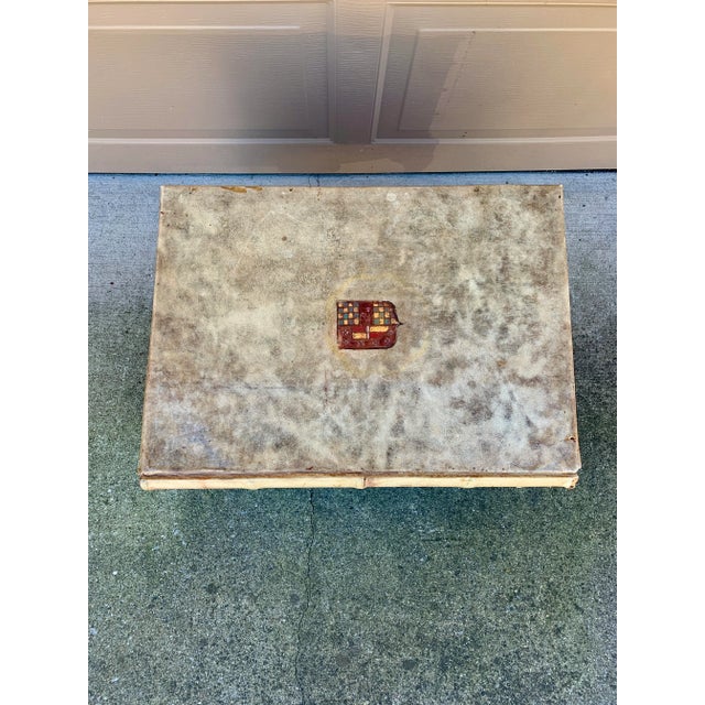 Vintage Trompe L’Oeil Faux Book Stack Storage Side Table For Sale In South Bend - Image 6 of 13