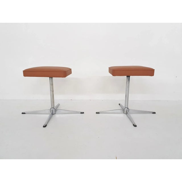 Set of Mid-Century Swivel Stools from Brabantia, The Netherlands For Sale - Image 6 of 13