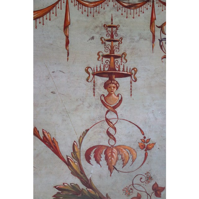 Paint Decorated Gilded Adams Demilune Console Table, Circa 1890 For Sale - Image 12 of 13