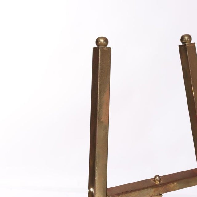 Pair of Vintage Brass Art Display Easels 20thC For Sale - Image 6 of 6