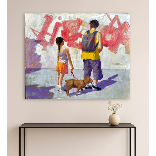 Renato Criscuolo, Red Graffiti, 2009, Oil on Canvas For Sale - Image 6 of 9