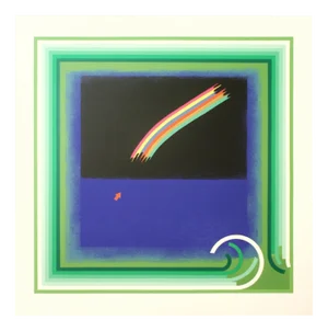 Giorgio Bompadre, Canto notturno, 1987, Silk-Screen