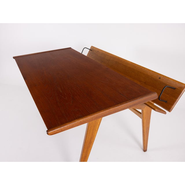 Vintage Desk in Oak by Marcel Gascoin, 1940s For Sale - Image 11 of 13