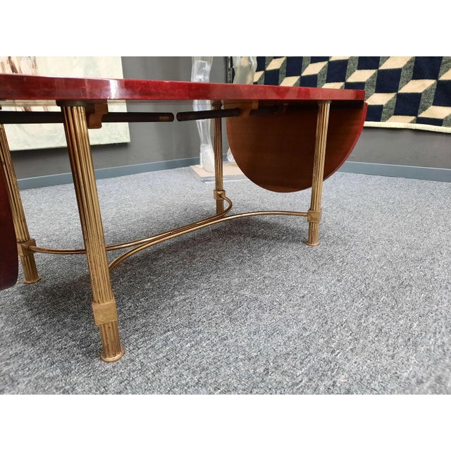 Regency Goatskin Coffee Table by Aldo Tura, 1960s For Sale - Image 9 of 13