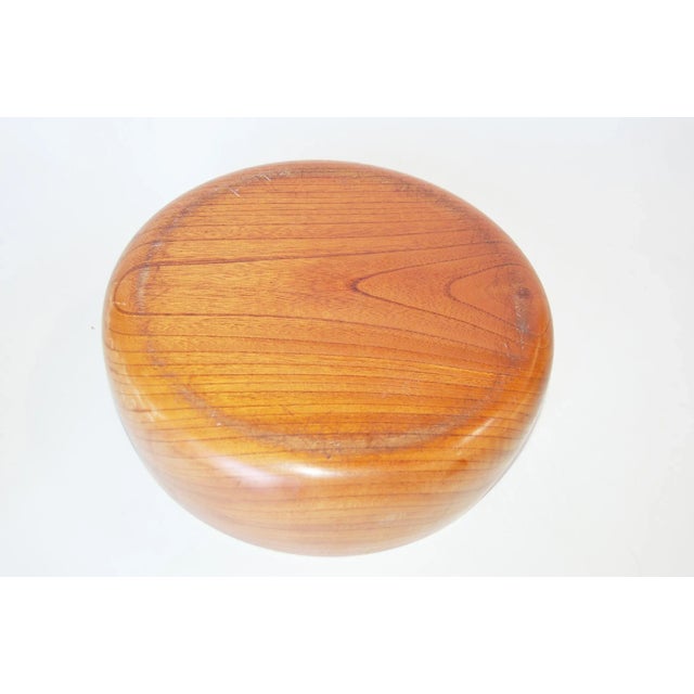 Mid Century Danish Modern Teak Salad Serving Bowl, For Sale - Image 4 of 7