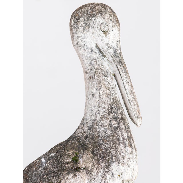 Reconstituted Heron or Crane Sculpture, French 1950s–60s For Sale - Image 11 of 11