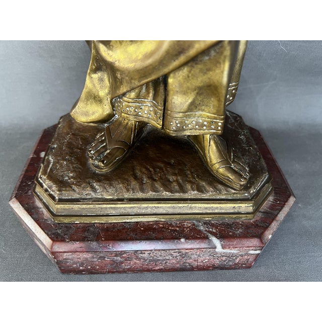 Late 19th Century Late 19th Century Bronze & Pewter Sculpture by Bertini, 1890 For Sale - Image 5 of 8