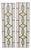 Art Deco Geometric Stained Glass Window, Set of 2 For Sale