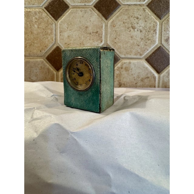 Antique Miniature Swiss Carriage Clock With Guilloche Enamel For Sale In Los Angeles - Image 6 of 15