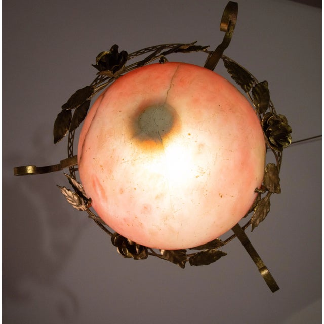 Stone La Belle Èpoque Red Alabaster Pendant, 1910 For Sale - Image 7 of 12